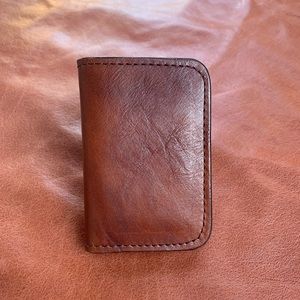 Tan leather wallet